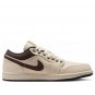 Air Jordan 1 Low Premium Pale Ivory Off Noir Baroque Brown IB8058-110