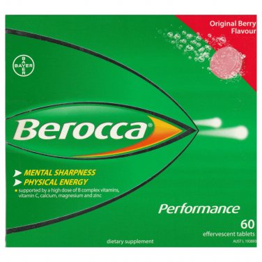 Berocca Performance Effervescent Tablets 60s Original Berry Flavour