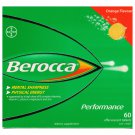 Berocca Performance Effervescent Tablets 60s Orange Flavour
