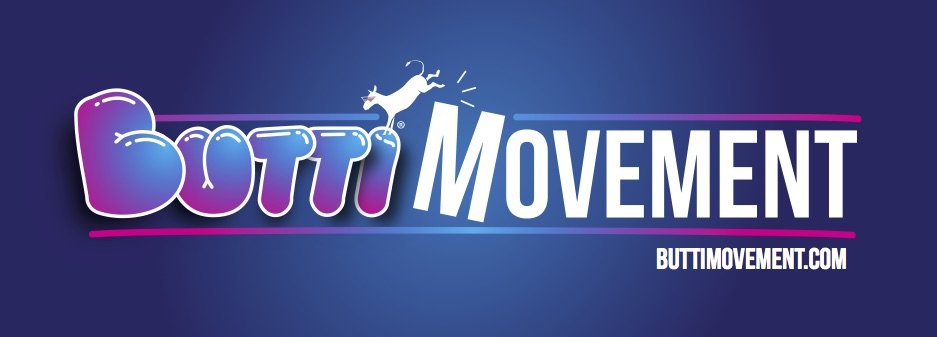 ButtiMovement Bumper Sticker 3each plus 3 extra regular square stickers