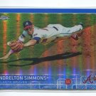 ANDRELTON SIMMONS BLUE REFRACTOR SER# 36/150 2015 Topps Chrome #9 Braves