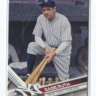 BABE RUTH SP 2017 Topps Update #US166C VARIATION SHORT PRINT Yankees