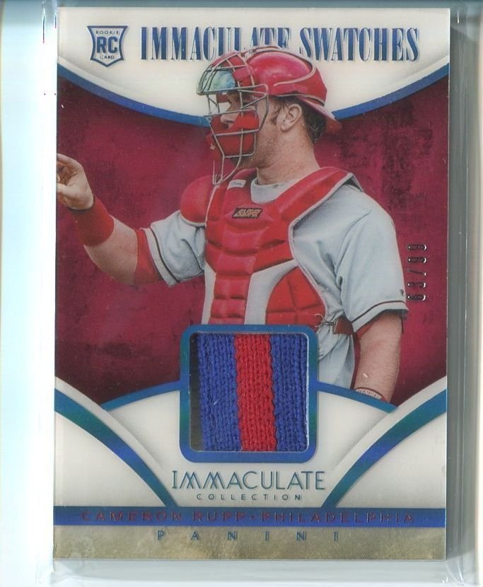 CAMERON RUPP RC GAME USED JERSEY SER# 63/99 2014 Immaculate Collection Swatches