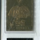 CARL HUBBELL 22KT GOLD CARD 1996-03 Danbury Mint #1 New York Giants