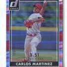 CARLOS MARTINEZ SER# 306/351 2016 Donruss Stat Line Career #127 Cardinals