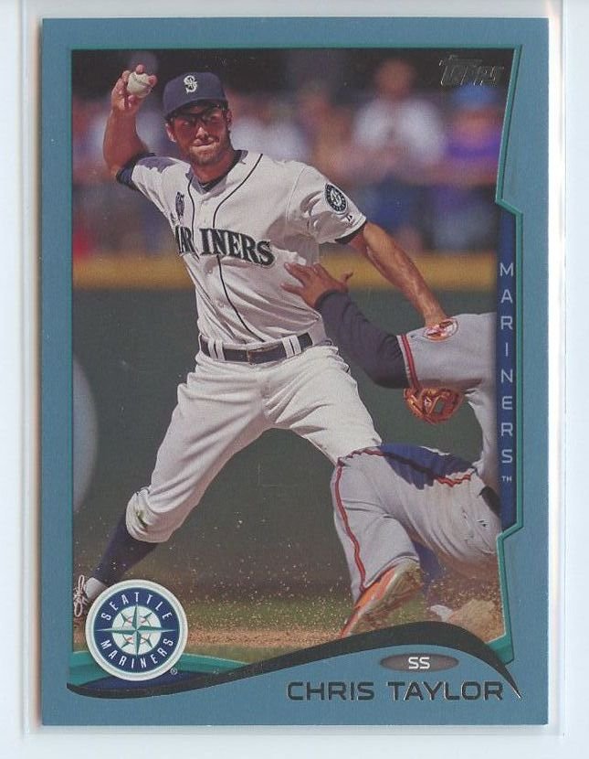 CHRIS TAYLOR RC 2014 Topps Update Wal-Mart Blue Border #US180 ROOKIE Mariners