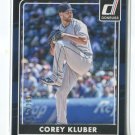COREY KLUBER SER# 16/199 2016 Donruss Black Border #123 Indians