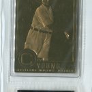 CY YOUNG 22KT GOLD CARD 1996-03 Danbury Mint #34 Indians
