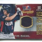DAVID DAHL GAME USED JERSEY RC 2013 USA Baseball Champions Game Gear ROOKIE