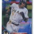 DEE GORDON BLUE REFRACTOR SER# 118/150 2016 Topps Chrome #54 Marlins