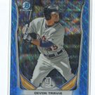 DEVON TRAVIS BLUE WAVE REFRACTOR RC 2014 Bowman Chrome Draft Top Prospect #CTP89
