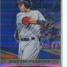 DUSTIN PEDROIA PRIZM BLUE SER# 24/75 2015 Panini Prizms #61 Red Sox