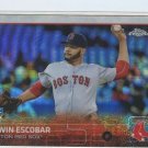 EDWIN ESCOBAR PRISM REFRACTOR RC 2015 Topps Chrome #168 ROOKIE Red Sox