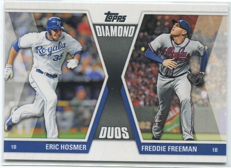 ERIC HOSMER RC 2011 Topps Update Diamond Duos #DD25 ROOKIE Royals/Braves