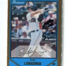 EVAN LONGORIA GOLD RC 2007 Bowman Draft Future's Game Prospects #BDPP99 Rays