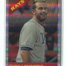 EVAN LONGORIA SER# 423/566 2015 Topps Heritage Chrome Refractors #THC428 Rays