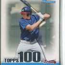 FREDDIE FREEMAN RC 2010 Bowman Topps 100 Prospects #TP24 ROOKIE Braves