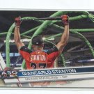GIANCARLO STANTON SP 2017 Topps Update #US296B ORANGE JERSEY VARIATION Marlins