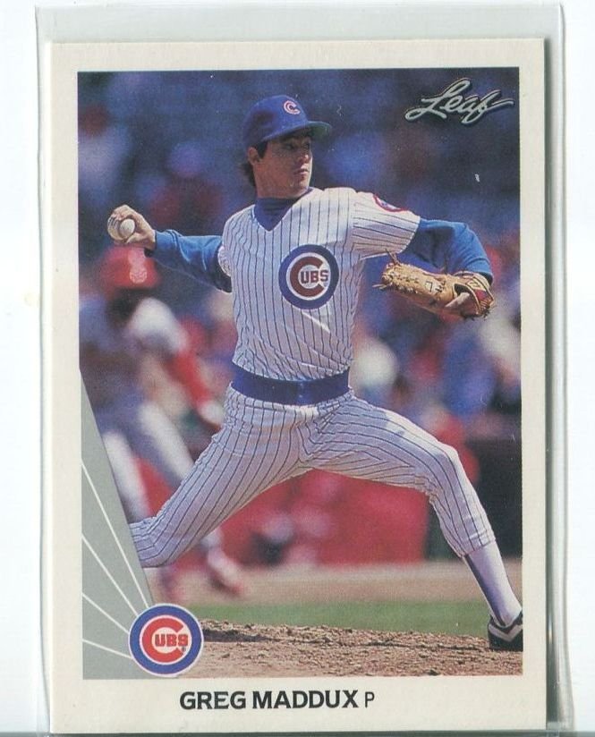 GREG MADDUX 1990 Leaf #25 Cubs