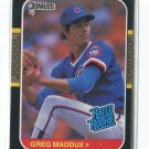 GREG MADDUX RC 1987 Donruss #36 ROOKIE Cubs