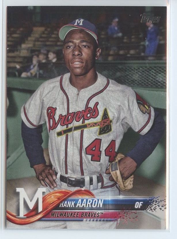 HANK AARON SP 2018 Topps Update Photo Variations #US44 SHORT PRINT Braves