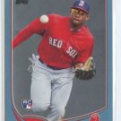 JACKIE BRADLEY JR RC 2013 Topps Wal-Mart Blue Border #382 ROOKIE Red Sox