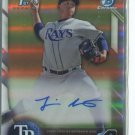 JAIME SCHULTZ AUTOGRAPH REFRACTOR RC SER# 221/499 2016 Bowman Chrome Prospect