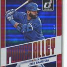 JOSE BAUTISTA SER# 84/99 2016 Donruss Power Alley Red #PA10 Blue Jays