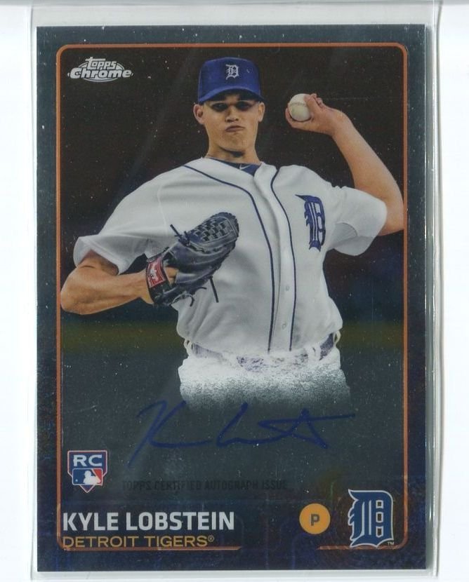 KYLE LOBSTEIN AUTOGRAPH RC 2015 Topps Chrome Rookie #ARKL Tigers