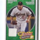 LANCE BERKMAN GAME USED JERSEY SER# 10/25 2008 Upper Deck Heroes Emerald Astros