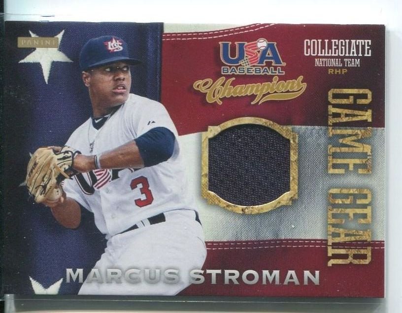 MARCUS STROMAN GAME USED JERSEY RC 2013 USA Baseball Champions Game Gear ROOKIE
