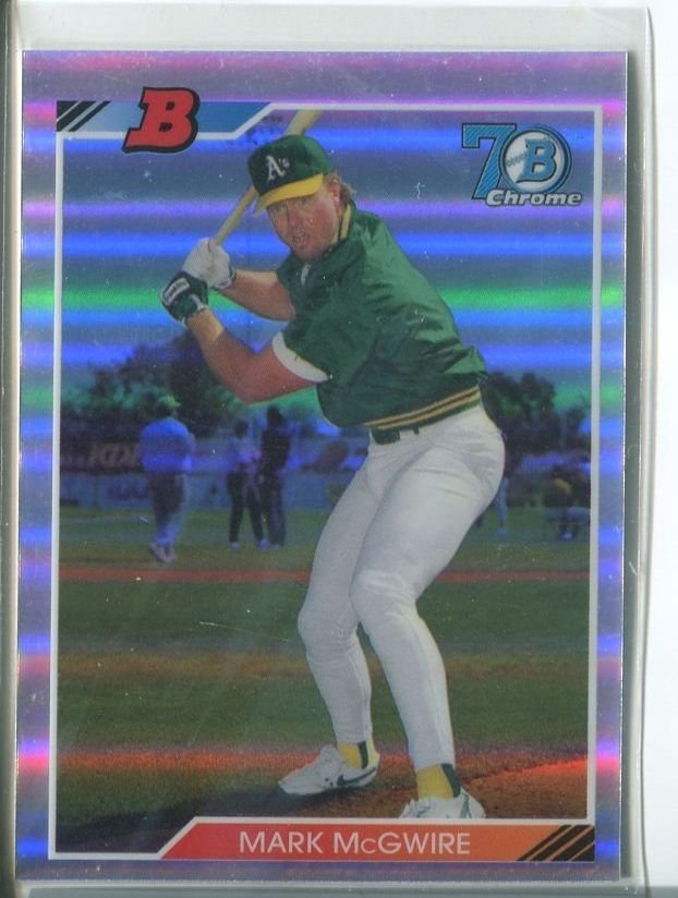 MARK MCGWIRE 2017 Bowman Chrome '92 Bowman Refractors #92BMM Athletics