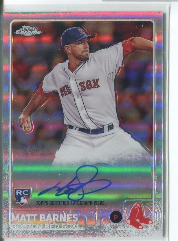 MATT BARNES AUTOGRAPH REFRACTOR RC SER# 324/499 2015 Topps Chrome Rookie #ARMB