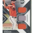 MATT KROOK TRIPLE GAME USED JERSEY RC SER# 16/299 2016 Elite Edition Materials