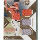 MATT KROOK TRIPLE GAME USED JERSEY RC SER# 79/99 2016 Elite Materials Holo GOLD