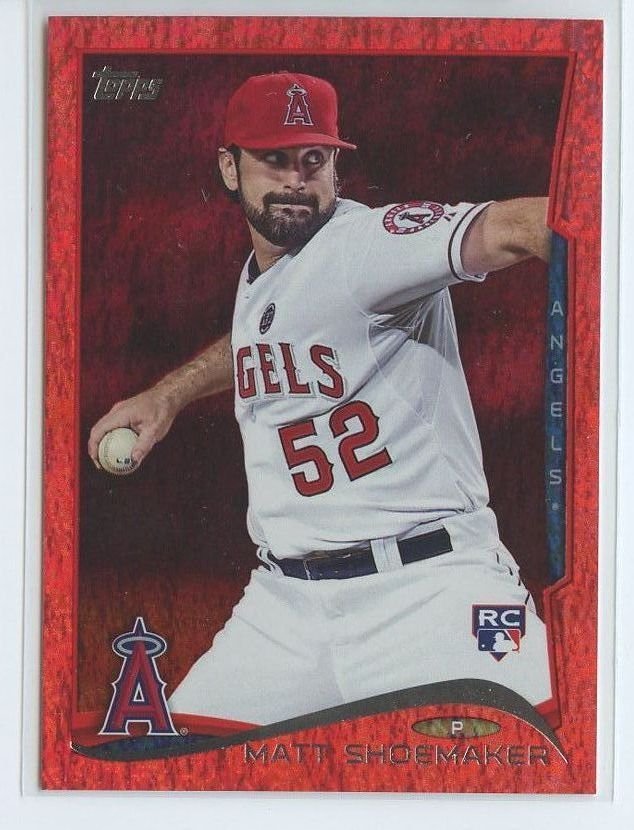 MATT SHOEMAKER RED FOIL RC 2014 Topps #163 ROOKIE Angels