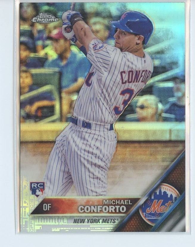 MICHAEL CONFORTO REFRACTOR RC 2016 Topps Chrome #52 ROOKIE Mets