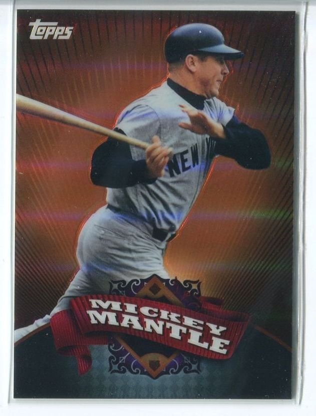MICKEY MANTLE 2010 Topps Chrome Target Exclusive Refractors #BC4 Yankees