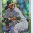 RJ ALVAREZ PRISM REFRACTOR RC 2015 Topps Chrome #120 ROOKIE Athletics