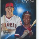 ROD CAREW/MIKE TROUT 2015 Topps Eclipsing History #EH7 Angels
