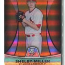 SHELBY MILLER GOLD REFRACTOR RC SER# 209/539 2010 Bowman Platinum Thick Stock