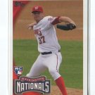 STEPHEN STRASBURG RC 2010 Topps #661D UPD/White Jersey Arm Back ROOKIE Nationals
