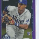 TIM BECKHAM PURPLE REFRACTOR RC 2014 Topps Chrome #111 ROOKIE Rays
