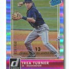 TREA TURNER RC SER# 39/400 2016 Donruss Stat Line Season RATED ROOKIE Nationals