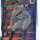 TREVOR BAUER BLUE REFRACTOR SER# 101/150 2015 Bowman Chrome #62 Indians