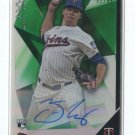 TREVOR MAY AUTOGRAPH GREEN REFRACTOR RC SER# 52/99 2015 Finest #FATM ROOKIE Twin
