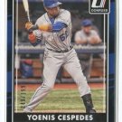 YOENIS CESPEDES SER# 48/199 2016 Donruss Black Border #85 Mets