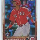 YORMAN RODRIGUEZ PRISM REFRACTOR RC 2015 Topps Chrome #29 ROOKIE Reds