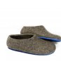 Adult Felted Slippers Organic Wool Cappuccino - Natural Woolen Slippers for Men