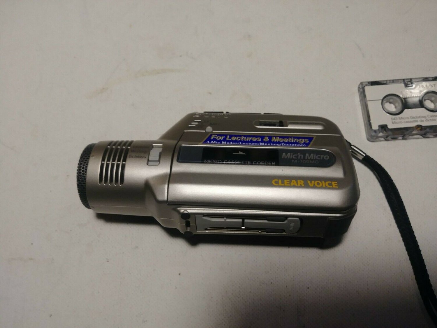 SONY MICROCASSETTE RECORDER M100MC CLEAR VOICE CASSETTE RECORDER